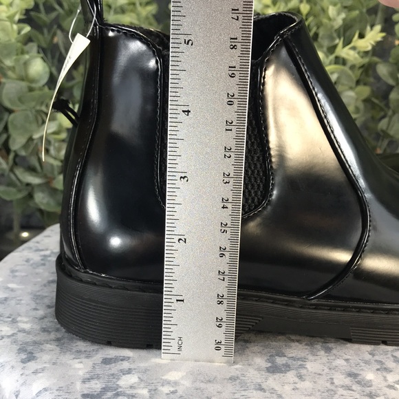 There Abouts Black Rubberized Vinyl Casual Step-In Zip Boots Girls 5M🖤NWT🖤 - Picture 11 of 12